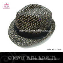 Promotional Paper Straw Hat striped wholesale golf hats